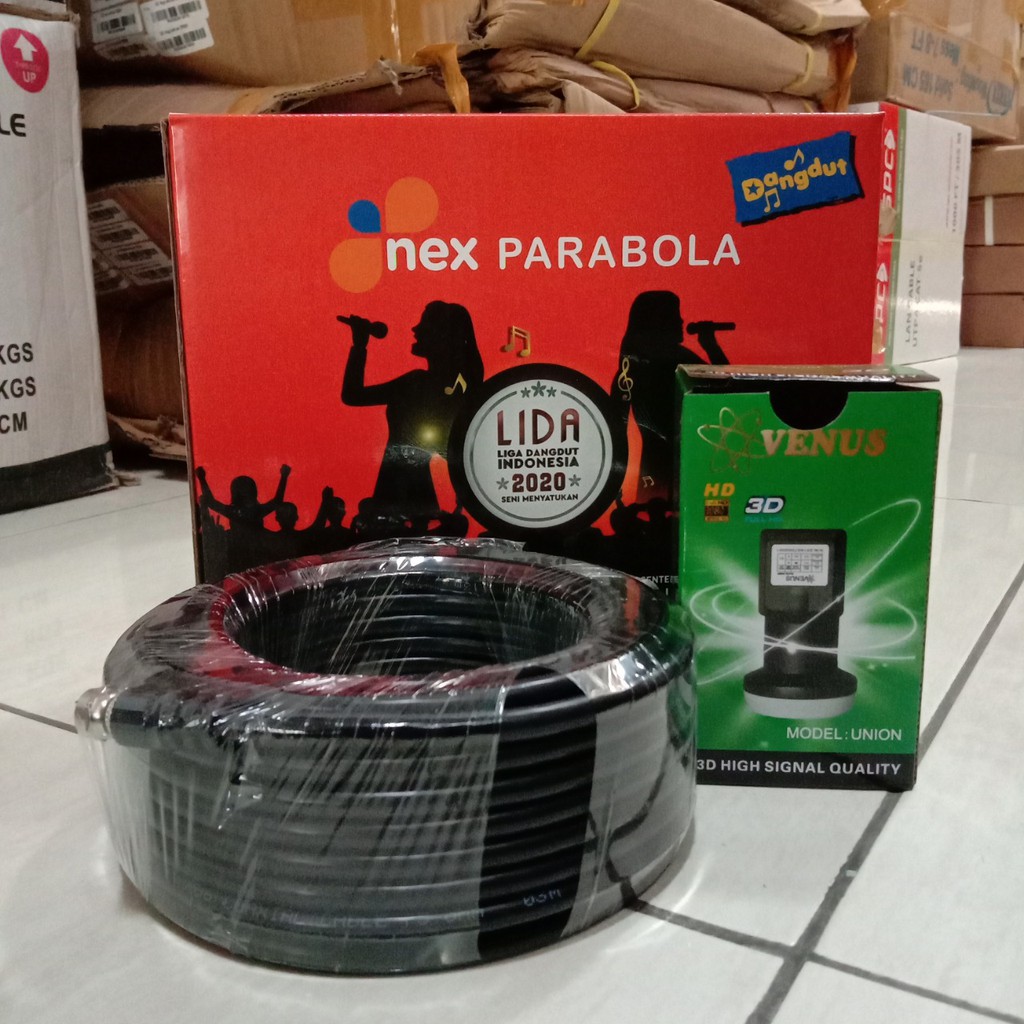 Paket Parabola Nex Parabola Merah Tanpa Dish