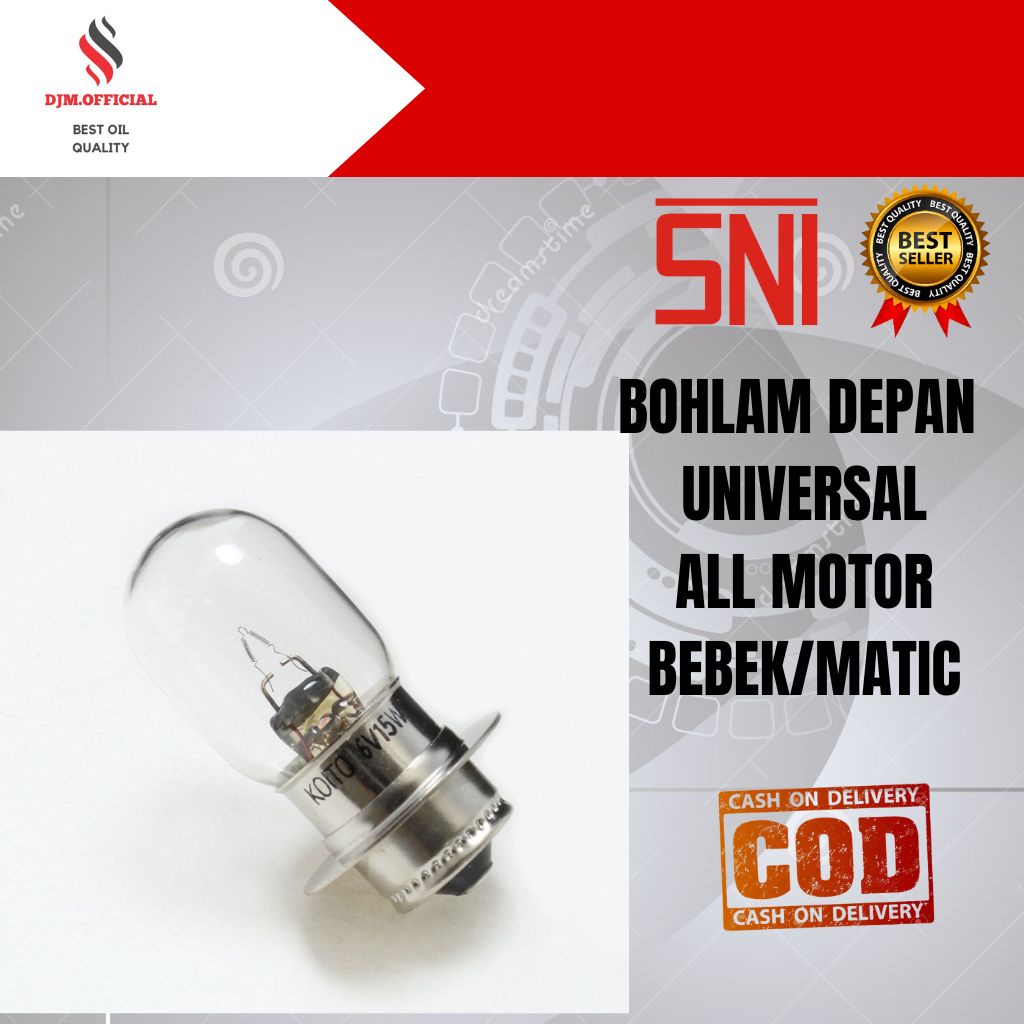 BOHLAM DEPAN UNIVERSAL MOTOR GRAND BEAT VARIO MIO KAKI 1 12V 35W KAKI 1