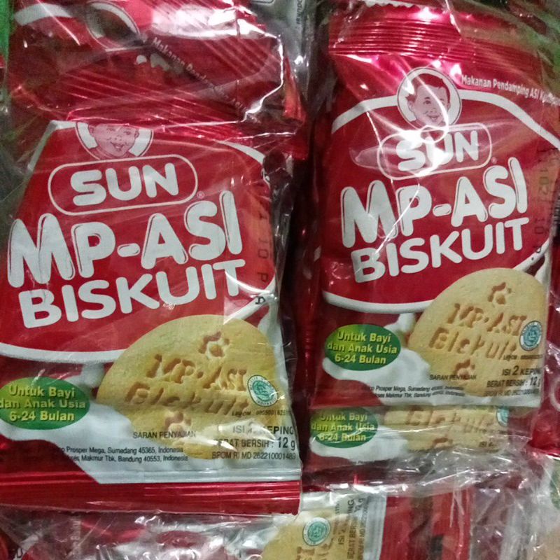 (BARU) Sun MP ASI biscuit pack isi 2 renceng* 20pcs/pack untuk bayi 6-24 bulan