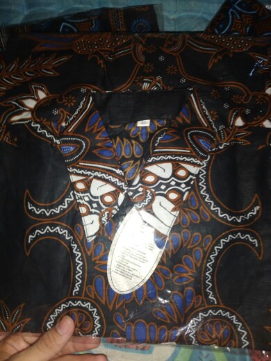 Bswart Batik Hrb026 Kenongo Hem Pendek Padi Pekalongan M L Xl Batik Pria Murah Modern Grosir