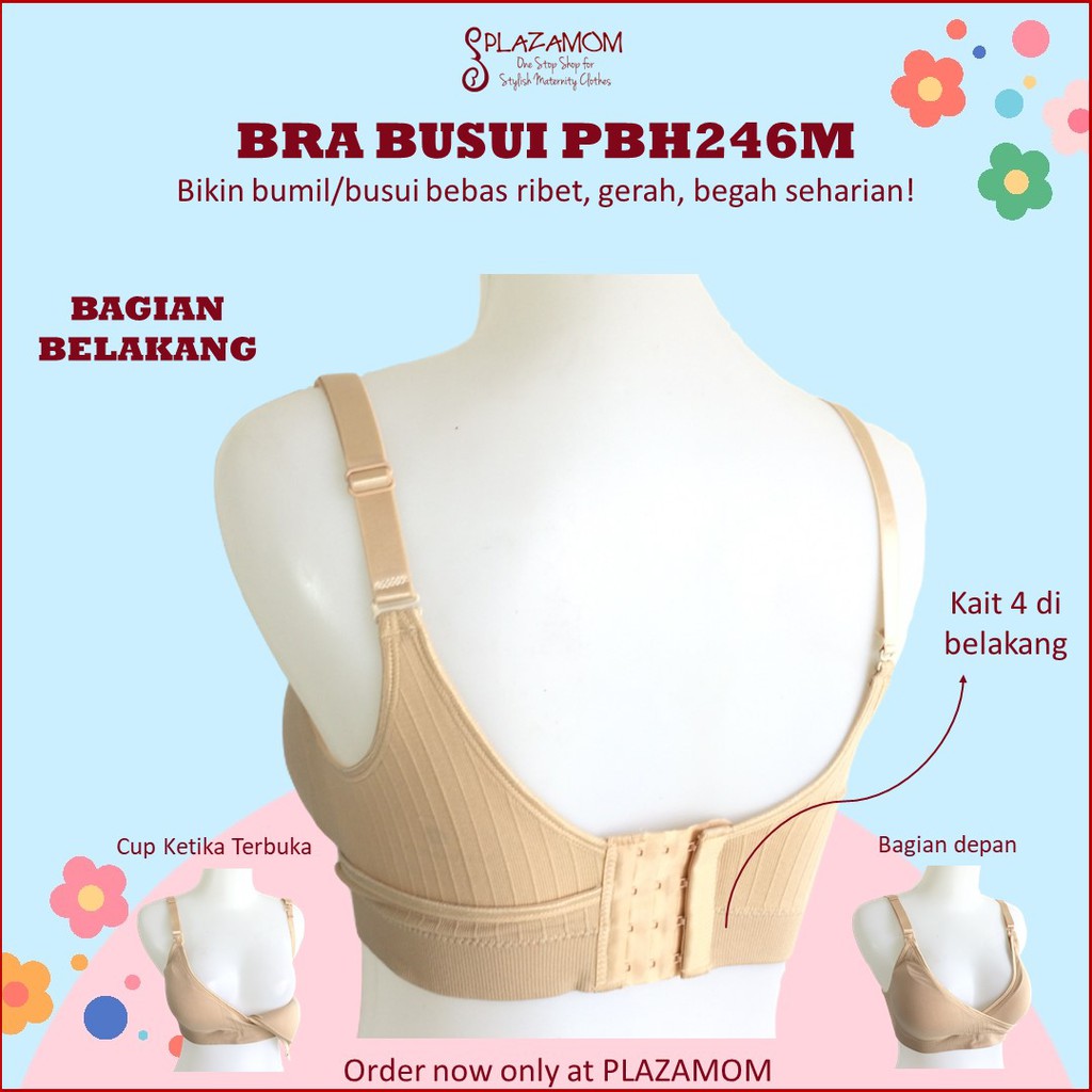 PREMIUM QUALITY SEAMLESS NURSING BRAS dengan CUP CROSS OVER PBH246M