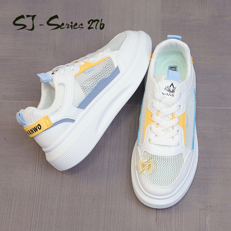 {JWALK} Sepatu Sneakers Wanita Tali Trendy Casual Kuliah Hangout Kualitas Import Premium - 276