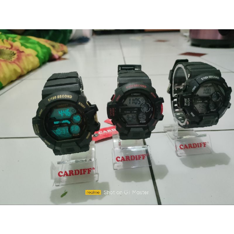 Jual jam digital original Cardiff, Shopee Indonesia