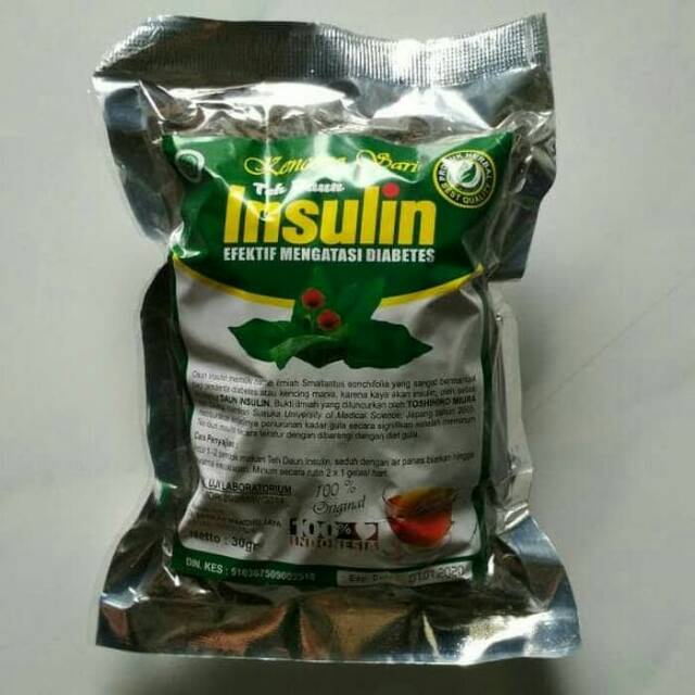 

Daun teh Insulin Obat Herbal Alami Diabetes Asli Original