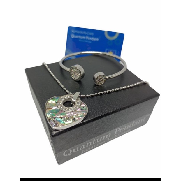 Kalung dan Gelang Kesehatan satu set Love model warna kerang laut