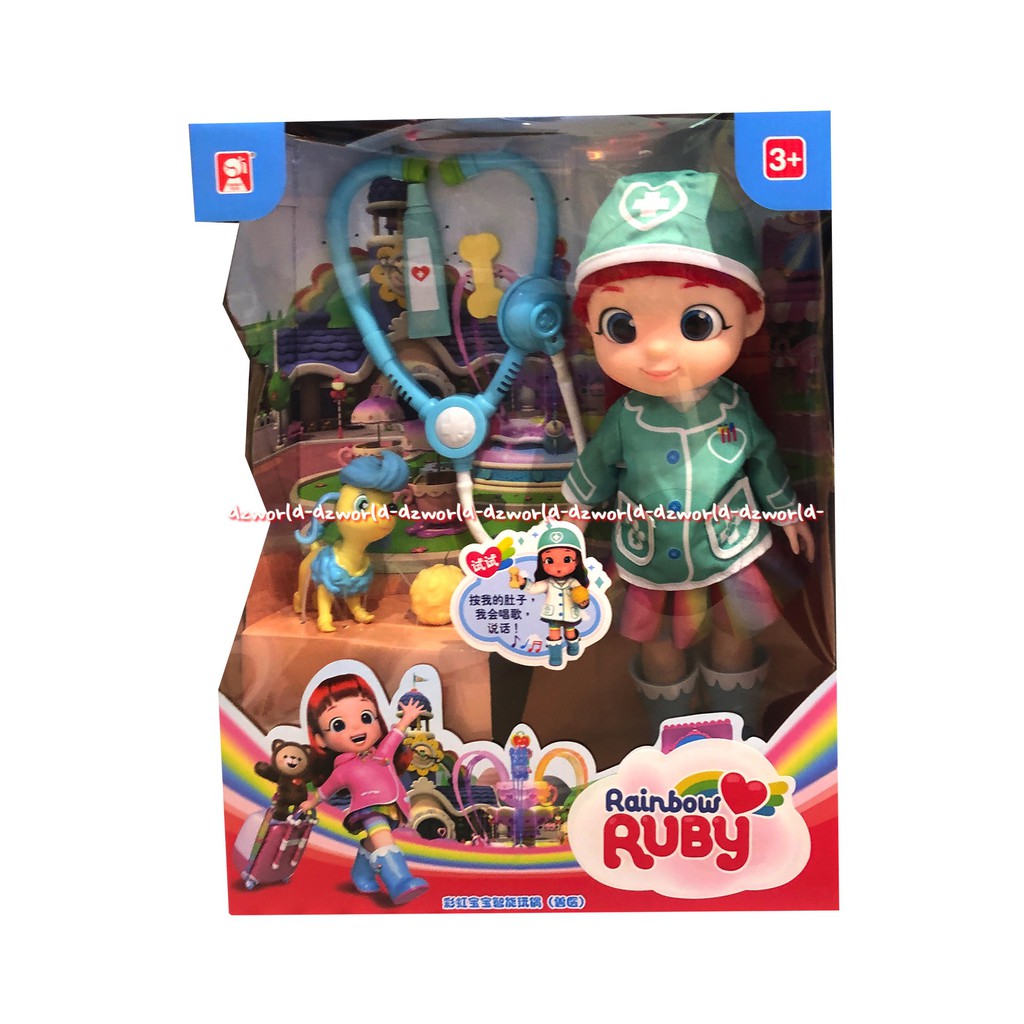 Rainbow Ruby Tosca Boneka Dengan Peralatan Dokter Doctor