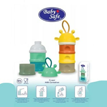 Baby Safe MC004 3 Layer Milk Container - Tempat Susu Bayi