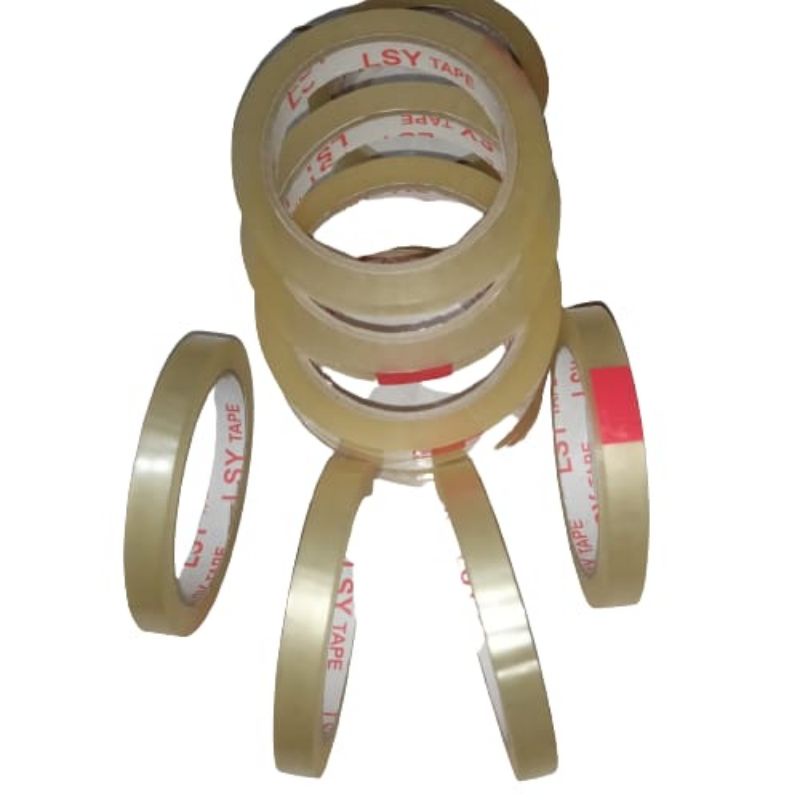

Isolasi Bening / Lakban Transparan Ukuran 12mm X 70 Yard