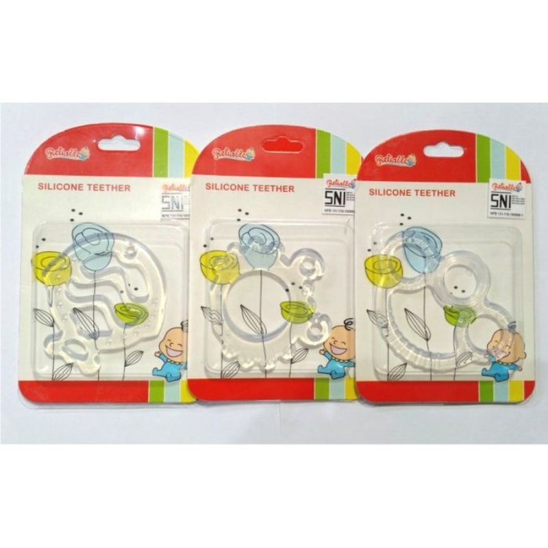 Gigitan Bayi Silikon Transparan Reliable / Silicone Teether Transparant