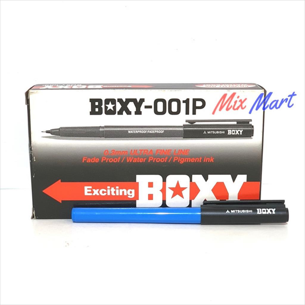 

Pen BOXY 001 0.3 mm Ultra Fine Mitsubishi Waterproof Fadeproof