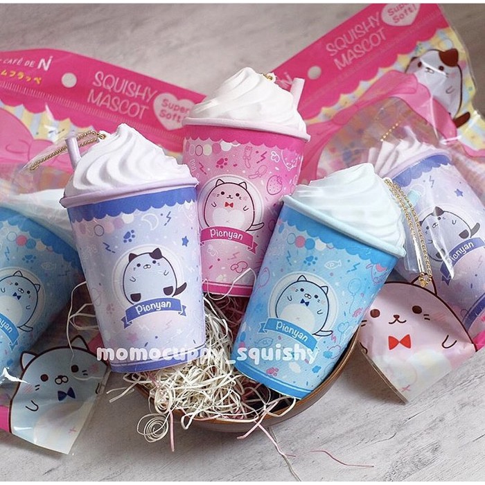 Squishy licensed picnyan frappe by picnic x Cafe de N (ORIGINAL JEPANG