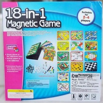 mainan anak magnetic game 18 in 1