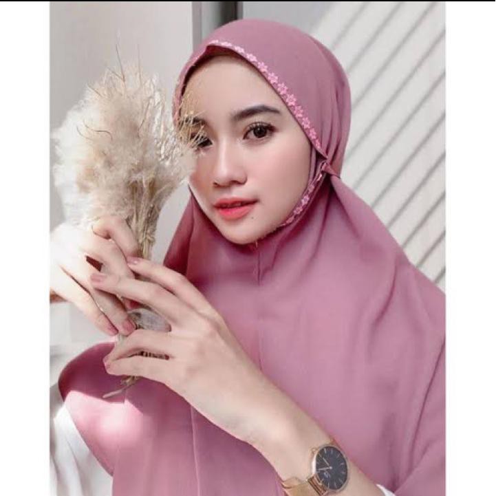 BERGO MARYAM MELATI / Bergo maryam jasmine / bergo maryam flowsy