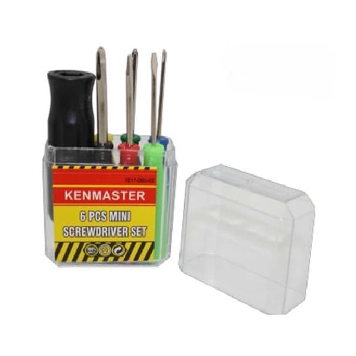 Obeng Set Mini 6pcs - Kenmaster Obeng Mini Screwdriver Set St-f545