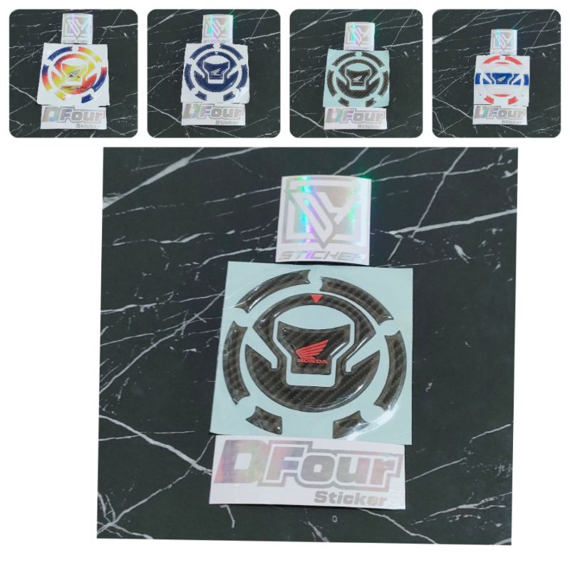 STICKER EMBLEM TUTUP TANKI BENSIN MOTOR CBR 150 CB 150 R TIMBUL 3 D
