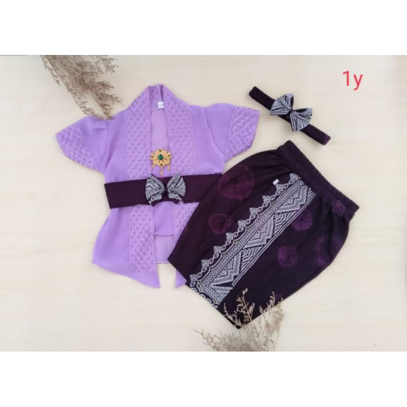 0-5 tahun free bandana SET KEBAYA+KAMEN OBI ANAK