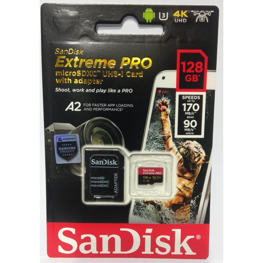 Sandisk Extreme Pro microsd 128gb / Micro sd sandisk 128gb extreme pro