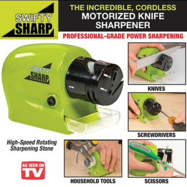 Swift Sharp Pengasah Pisau Gunting otomatis elektrik knife sharpener