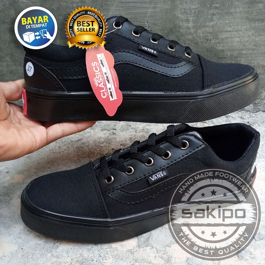 PROMO 8.8 KEMERDEKAAN SALE !! SEPATU SNEAKERS WANITA DAN PRIA REMAJA VANS OLDSKOOL VANS CACING TERMURAH TERLARIS / SEPATU SEKOLAH HITAM BERTALI / SAKIPO