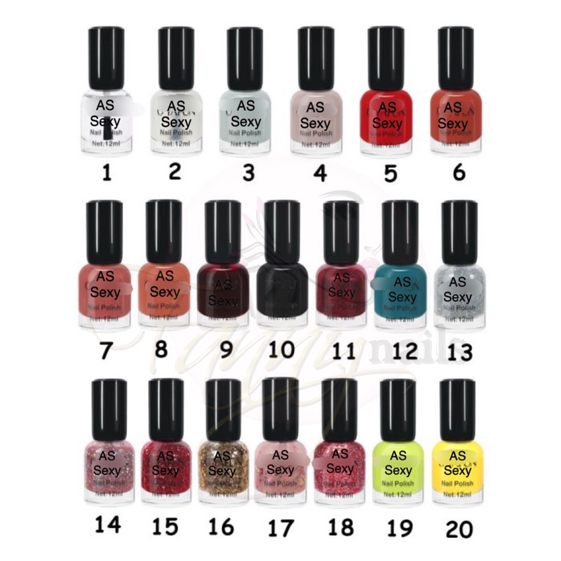 OYAFUN NAIL POLISH 15ML KUTEK KUKU REGULAR WARNA CANTIK KUTEX KUKU KUPAL CUCI GUDANG