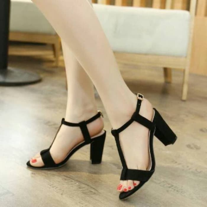 Heels Tahu Pita Simpul / Hak Tahu / Heels / Heels Sepatu / Heels Wanita / Heels Strappy / Neobiy