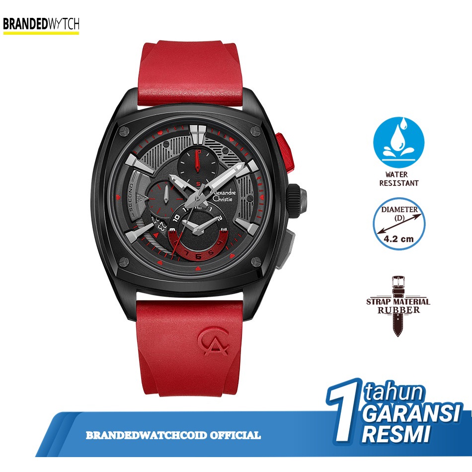 Alexandre Christie/ Alexander AC 6591 Jam Tangan Pria Original Diameter 4,2 cm