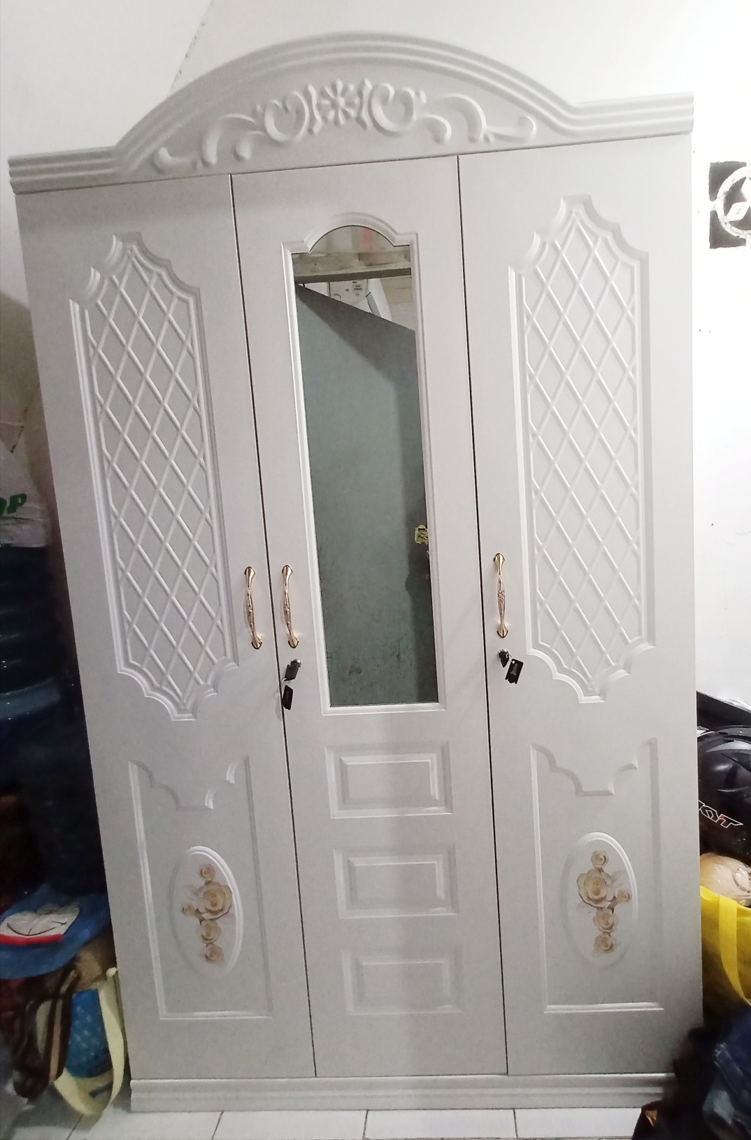 Sapporo Lemari Besi 3 Pintu Sap Lp 503 - 005 / Lemari Pakaian Besi 3 Pintu / Big Size & Jumbo