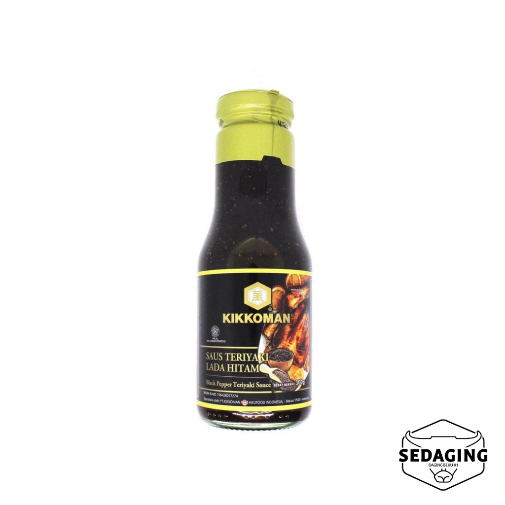 

Kikkoman Teriyaki Blackpepper 300 gram / Saus Marinasi Daging Slice Rasa Black Pepper / Kikkoman Black Pepper