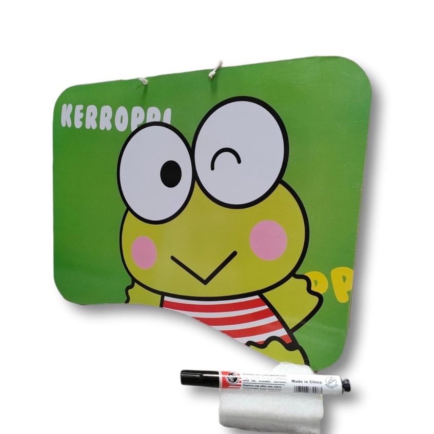 PAPAN TULIS KARAKTER / WHITE BOARD free spidol + penghapus uk.40 x 30