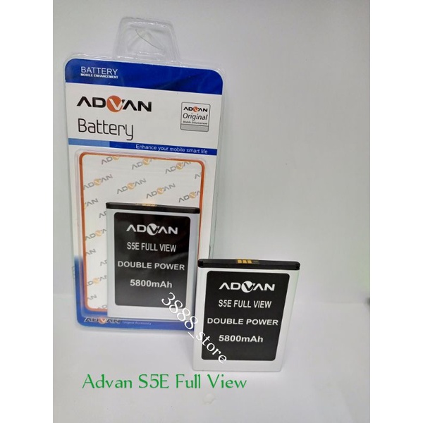 Baterai Advan S5E Full View , batre batt advan s5e full view Doble power
