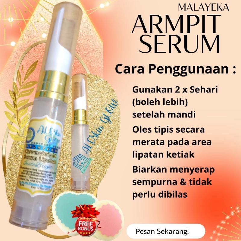 Pemutih Ketiak Ampuh Armpit Whitening Serum by Aleskin Glow