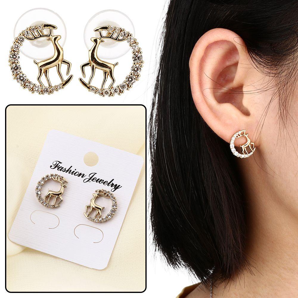 Perhiasan Anting Tusuk LILY Elk Bell Rusa Xams