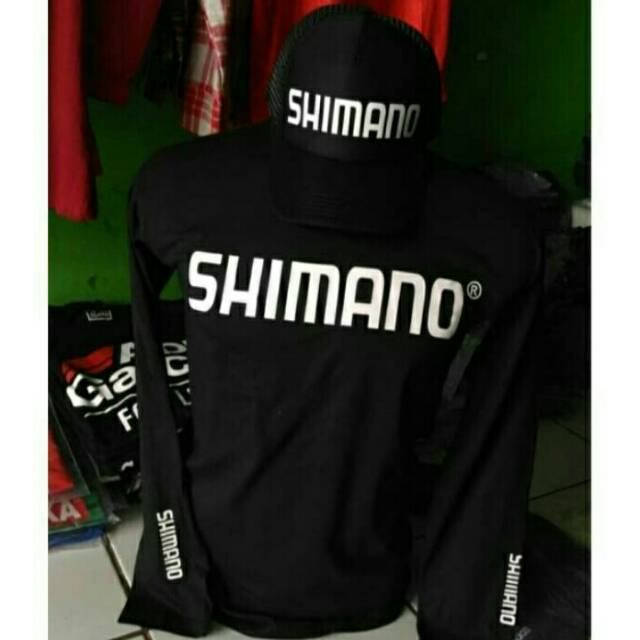 JEBER Kaos plus topi kaos shimano kaos mancing keren TERLARIS