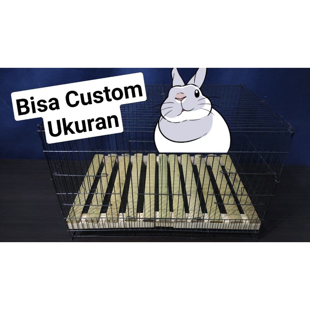 Alas Kandang Kelinci Kucing Anjing Bahan Bambu Footrest Bambu Alas Kandang Hewan-1