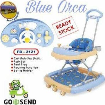 FAMILY BABY WALKER CAR STIR AYUN FB - 2121 BIRU