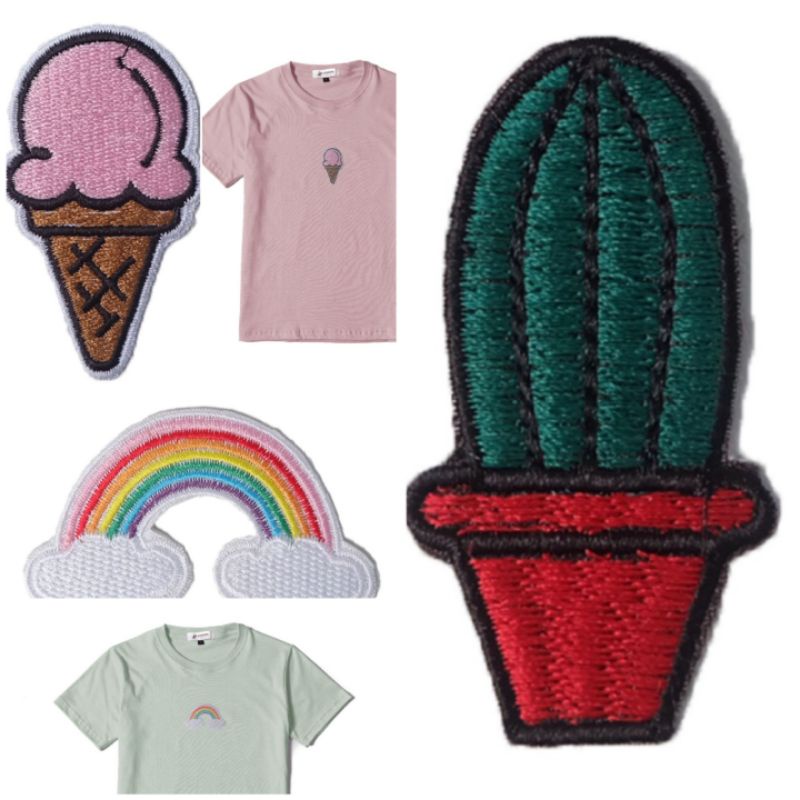 Aplikasi Tempel Hiasan Tempel Hiasan Love Hiasan Baju Patch Bordir Hiasan Bordir Dada
