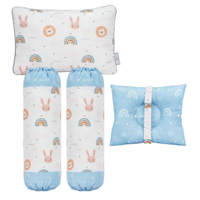 Omiland Baby Mattress Matras Bayi Set Bantal Peang + Guling Motif Panda Series - OWM 3141, / Rainbow OB37171/ Alphaca OB37205