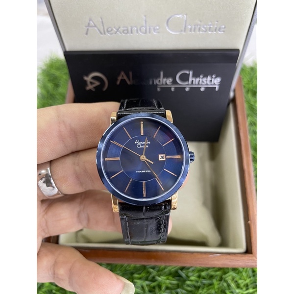 alexandre christie 8344ld wanita biru rosegold