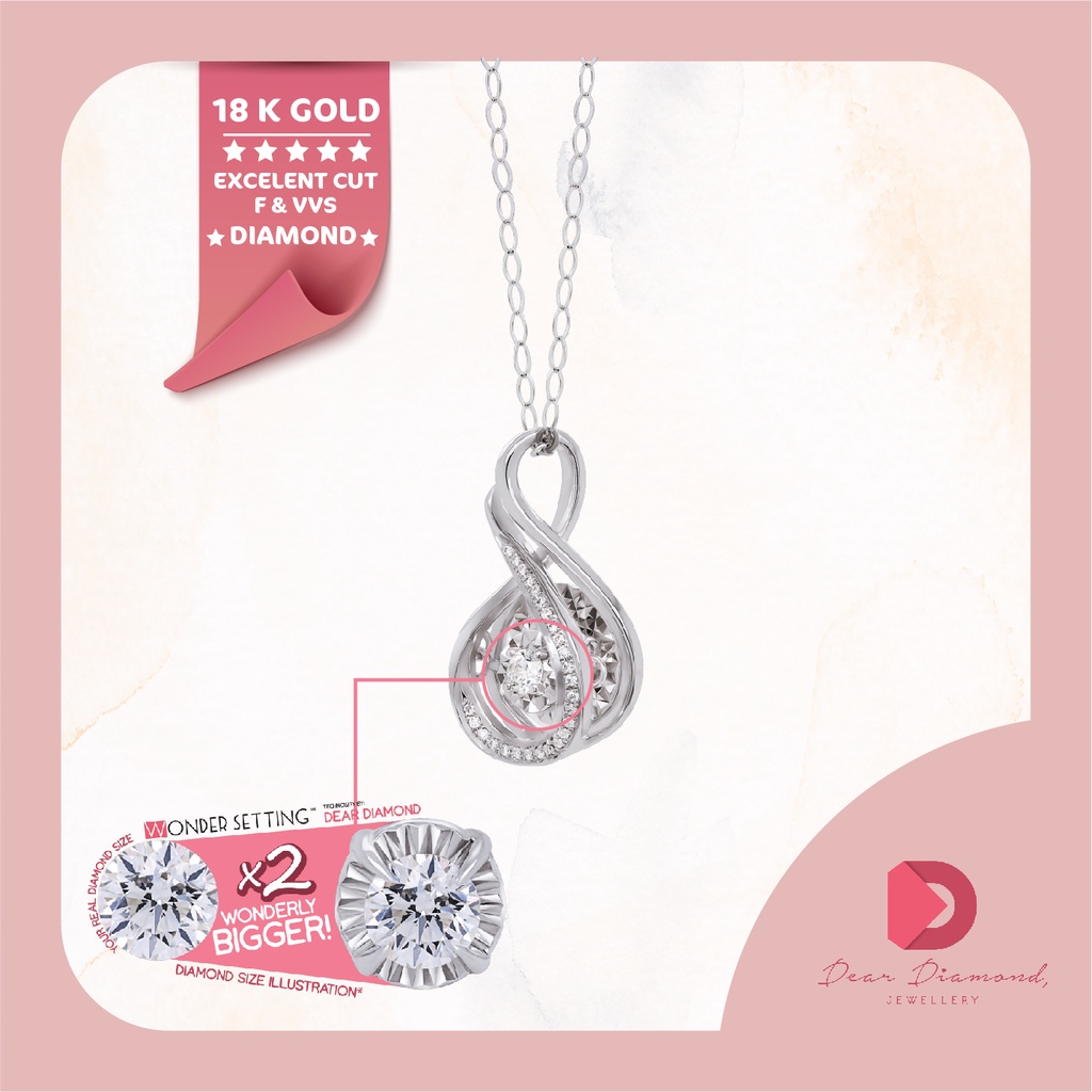 Diamond Pendant "Roteki" - Liontin Berlian (Pendant Only)