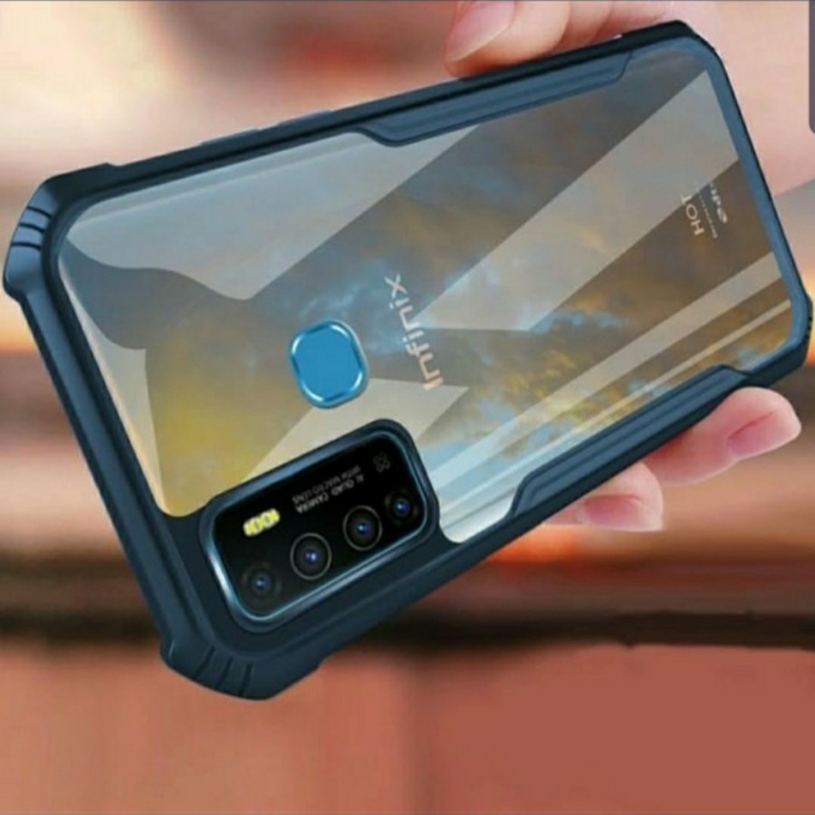 INFINIX HOT 8 HOT 10 HOT 9 PLAY HOT 10 PLAY HOT 11 PLAY Hard Case Fusion Shockproof Clear Armor Bumper