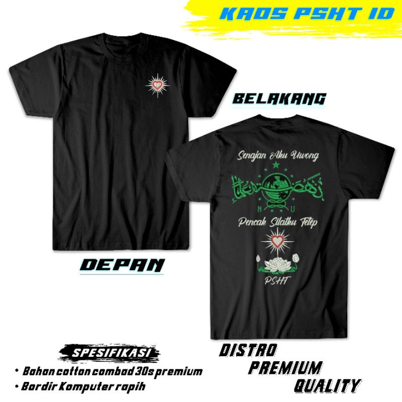 KAOS PSHT STYLE NU BORDIR EDITION/BISA COD/BAHAN DISTRO