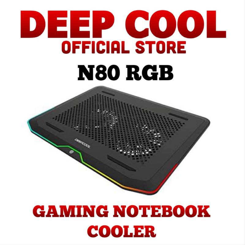 DEEP COOL N80 RGB GAMING NOTEBOOK COOLER ( Coolingpad ) ( DEEPCOOL )