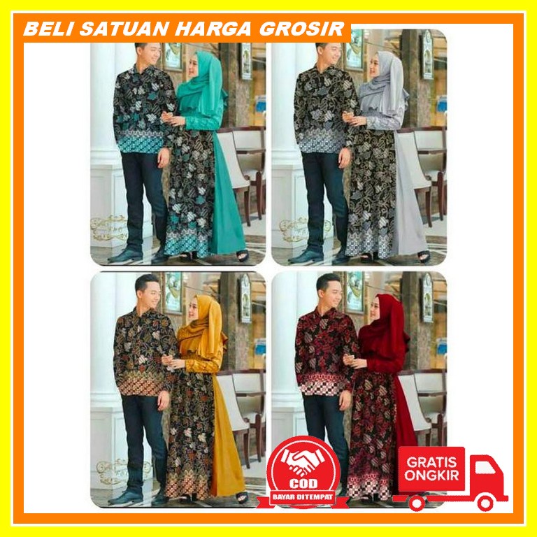 Gamis Couple Baju Tunangan Gamis Coupel Pasangan Kebaya Tunangan Gaun  2 Ukuran L Xl Cp Couple Ala