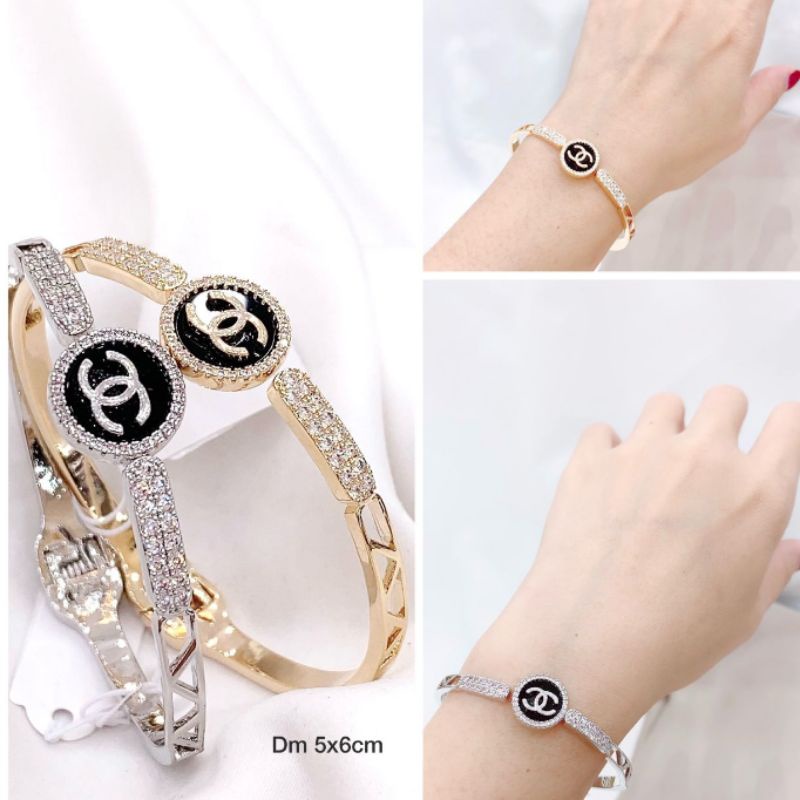 Gelang Silver925 perak sterling silver Premium Gelang zircon anti karat anti alergi  S-0010