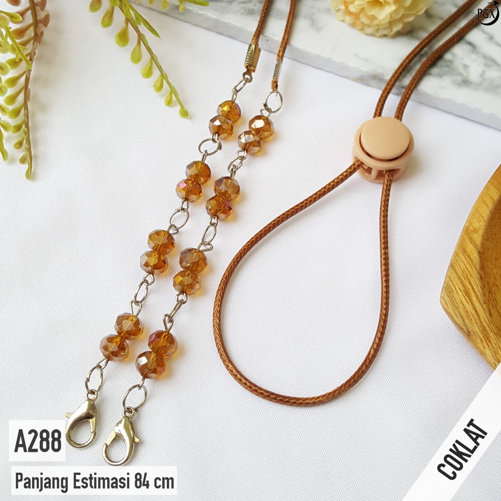 PGX Strap Masker 2in1 Konektor Headloop Tali Masker Kalung Masker Rantai Aksesoris Fashion - A288
