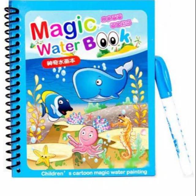 

Magic water book, buku melukis ajaib menggunakan spidol air