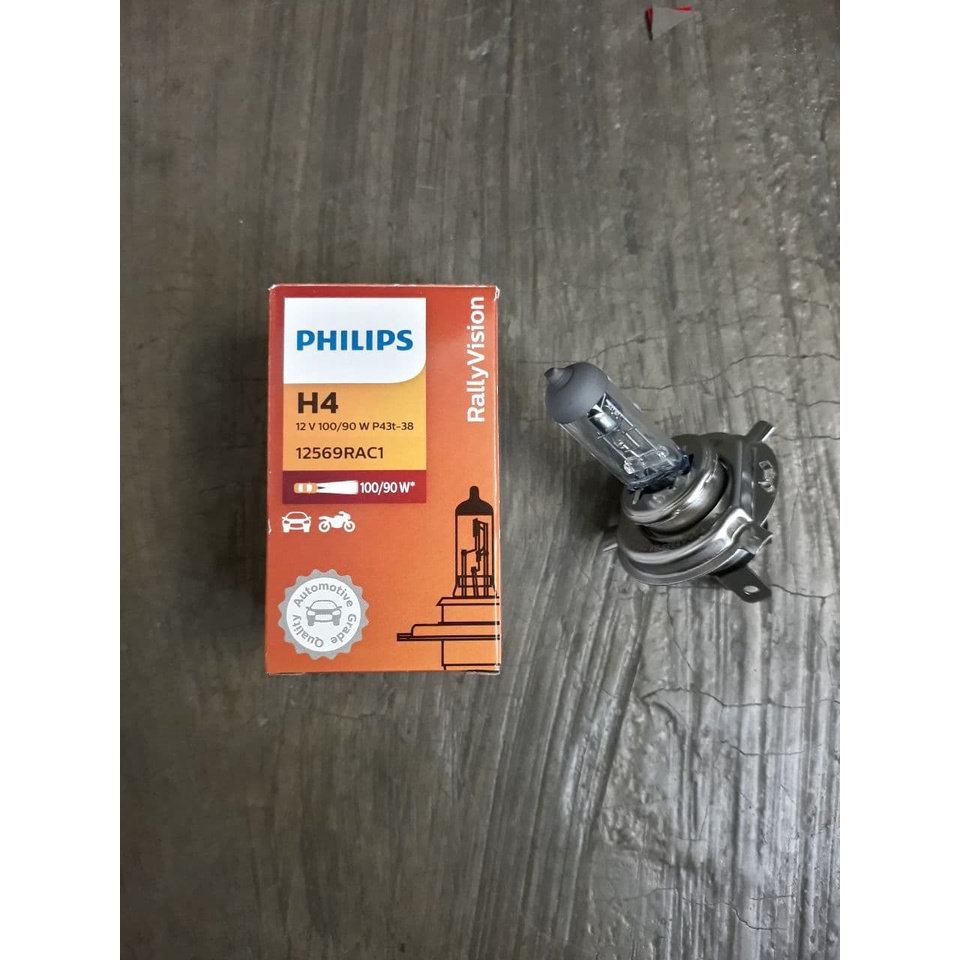 BULB H4 12V 100/90W PHILIPS (STANDART)