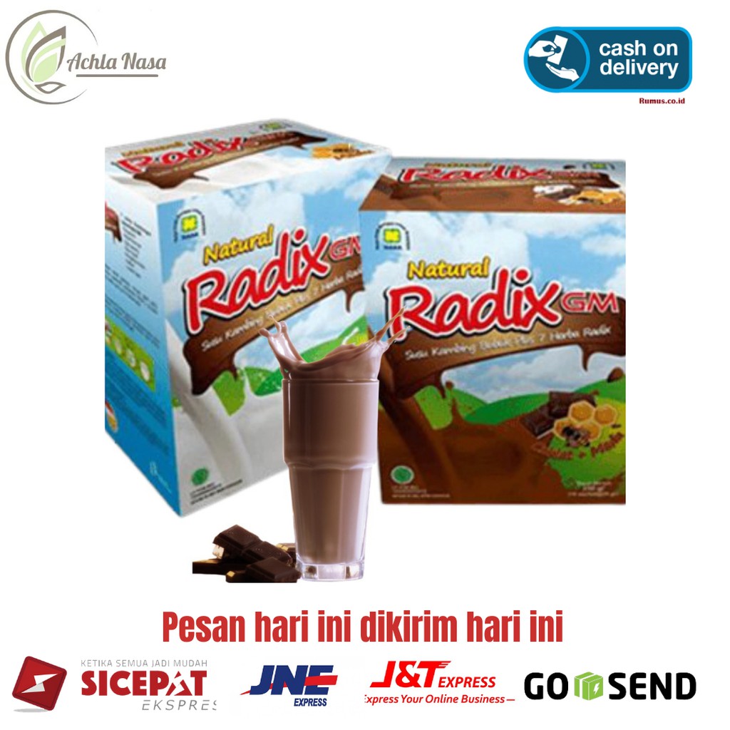 

Radix nasa susu kambing etawa susu penggemuk badan rasa coklat/Achlanasa