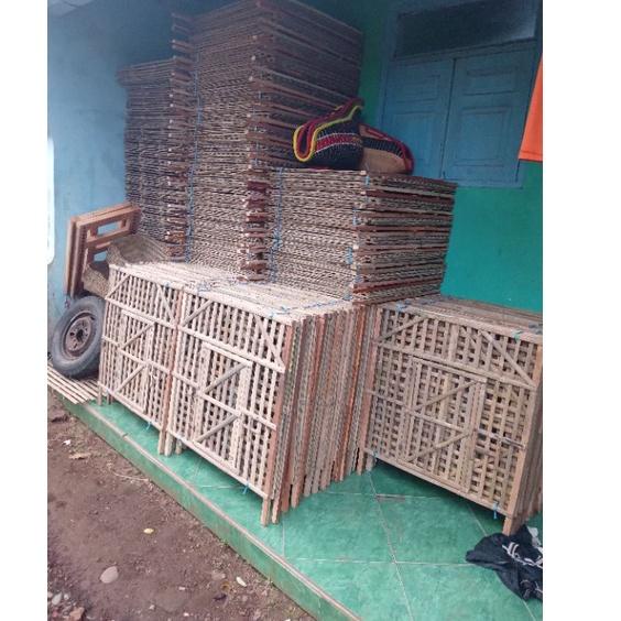 (ATC) kandang ayam bongkar pasang kandang bambu kandang merpati kandang burung dara kandang kelinci 