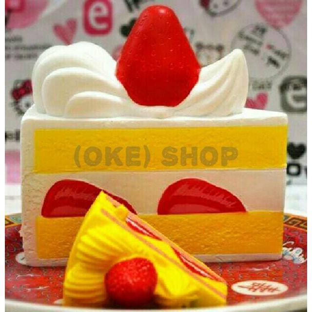 Jumbo Shortcake Vanilla Squishy